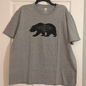 The North Face Heather Gray Bear Graphic Tee